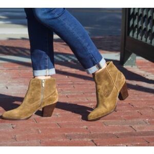FRYE Suede Renee Ankle Booties